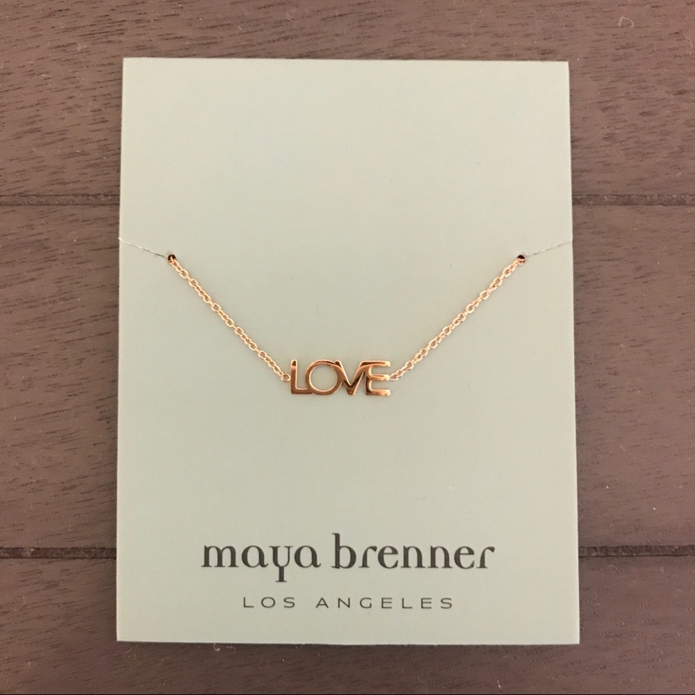 Maya Brenner Designs "Love" Bracelet - Rose Gold